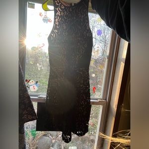 BLACK AND TAN DRESS